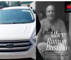 A la izquierda, el carro que compró Alber Ramón Bustillo, el hombre que murió frente a la terminal de buses de San Pedro Sula.