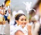 La belleza de su juventuda se mezclan con el azul y blanco que simboliza a Honduras y que vuelven a dominar las calles de Comayagua durante las celebraciones patrias, donde estudiantes y familias se unen alrededor de una tradición que pasa de generación en generación.