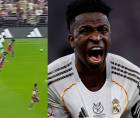 Vinicius celebró con euforia su golazo marcado ante Barcelona en la final de la Supercopa de España.