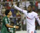 Yustin Arboleda se desatapó con un hat-trck en la goleada del cuadro olimpista en juego realizado en el estadio Carlos Miranda de Comayagua.
