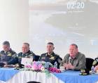 El secretario de Seguridad, Gerson Onán Velásquez, sostuvo una reunión con autoridades policiales y representantes del sector empresarial del Valle de Sula.