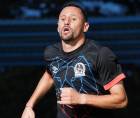 Nicolás Dibble hace dupla en el ataque de Olimpia con Jorge Benguché.