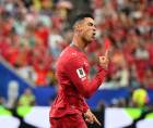 Cristiano Ronaldo celebrando su primer gol del Mundial 2026.