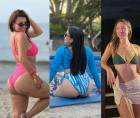 Las bellas periodistas deportivas y presentadoras hondureñas disfrutaron del Feriado Morazánico en las playas de Honduras. Una linda española cautivó en un pueblo.