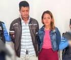 Momentos de la captura de Yolman Reyes, de 47 años, y Keilyn Castañeda, de 30.