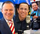 Fotografías de Darío Banegas, caricaturista de LA PRENSA; Dagoberto Rodríguez, exjefe de Redacción en LA PRENSA y ex editor en El Heraldo, y el fotógrafo Alex Pérez de LA PRENSA/EL HERALDO.