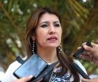 La exministra de Salud durante una entrevista cuando estaba en el cargo.