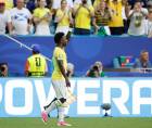Vinicius abrió el marcador del juego entre Brasil y Escocia.