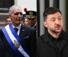 Composición fotográfica que muestra a Nasry Asfura (izquierda), presidente de Honduras, y Volodímir Zelenski (derecha), mandatario ucraniano.