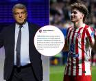 El Atlético de Madrid se burla del Barcelona en redes sociales en pleno rumor por el fichaje de Julián Álvarez.