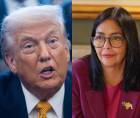 El presidente de Estados Unidos, Donald Trump, y la presidenta encargada de Venezuela, Delcy Rodríguez, sostuvieron una conversación este día.