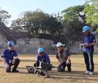 Expertos de Yamaha Motor de Japón utilizan la tecnología LiDAR (<i>Light Detection and Ranging</i> o Detección y Medición de Distancia mediante Luz) con un drone para escanear varios sitios arqueológicos de Copán.