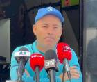 Javier López en conferencia de prensa previo al juego ante Real España este martes en San Pedro Sula.
