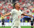 Azzedine Ounahi celebrando su gol con la Selección de Marruecos contra Canadá.