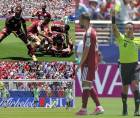 Las imágenes el histórico partido del Mundial 2026 que pitó el árbitro hondureño Saíd Martínez, protagonista del Qatar 1-1 Suiza por el Grupo B.