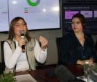 Las consejeras del CNE, Cossette López y Ana Paola Hall.