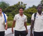 Llegada de los jugadores del Olimpia al estadio para disputar el duelo ante UMECIT.