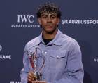 Yamal posa este lunes tras ser distinguido como Mejor Deportista Joven del Año en la gala de los premios Laureus World Sport 2026, los galardones más prestigiosos del deporte internacional, celebrada en el Palacio de Cibeles.