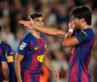 Ferran Torres celebrando su gol marcado en el clásico Barcelona vs Real Madrid.