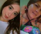 Fotografías en vida de las jovencitas Jayleen Rivera y Carolina Martínez.