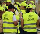 Censistas participan en el lanzamiento del Censo Nacional de Población y Vivienda.