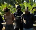Supuestos delincuentes detenidos por las autoridades hondureñas.