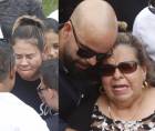 Doña Estelina y restoe de familiares de Orinson Amaya en el sepelio del presidente de Marathón que se realizó este miércoles 3 de diciembre en horas del mediodía.