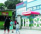 Entrada del IHSS en San Pedro Sula. Imagen de archivo La Prensa.