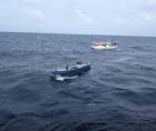 Los tripulantes fueron trasladados a la Base Naval de Caratasca.