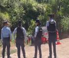 <b>Agentes policiales en la escena del crimen. Fotografía de redes sociales.</b>