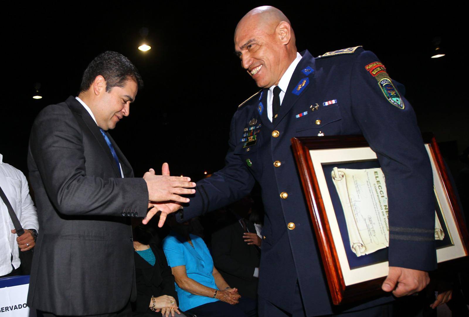 $!Hernández y Bonilla en un encuentro hace algunos años en Honduras.
