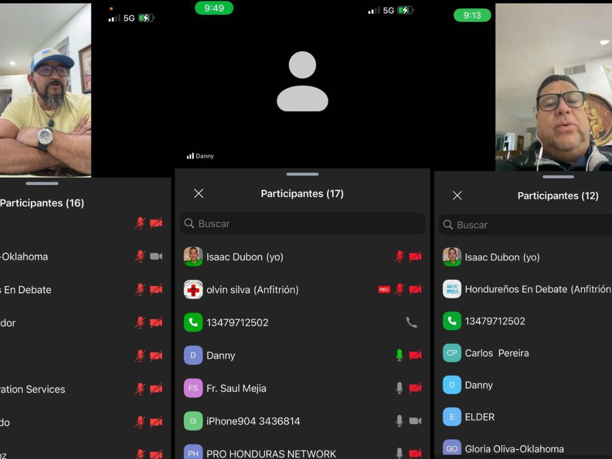 Una de las reuniones de los hondureños en la Alianza de los Buenos Migrantes.