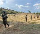 Militares guatemaltecos durante el operativo de defensa.