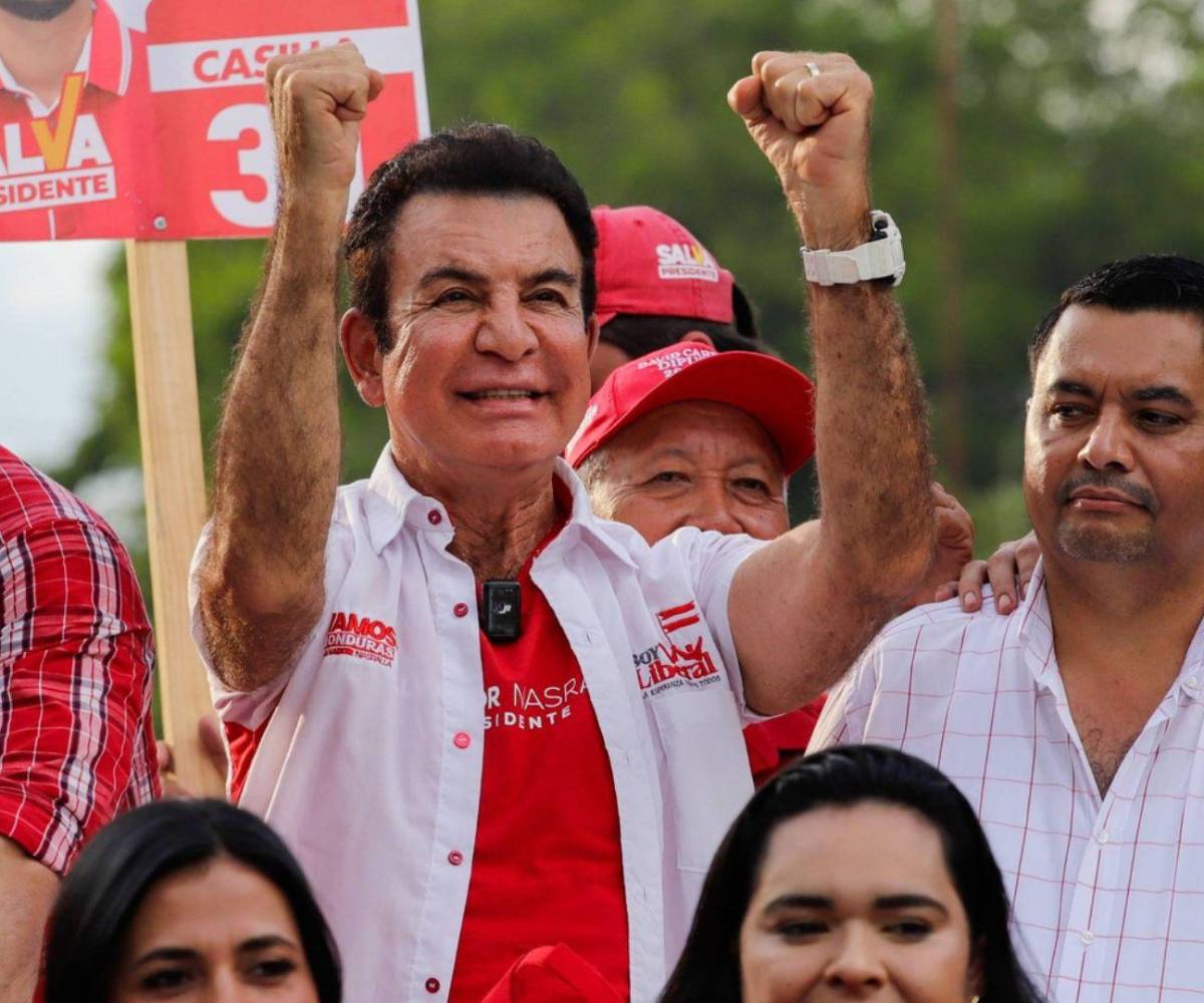 Salvador Nasralla, candidato presidencial del Partido Liberal.