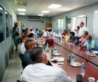 <b>Personal de Copeco y alcaldes de Cortés durante la reunión realizada ayer por la mañana. Fotos: Amílcar Izaguirre.</b>