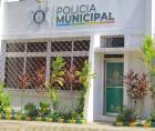 Instalaciones de la Policía Municipal en la 20 calle, sector sureste de San Pedro Sula.