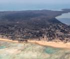 Las primeras imágenes aéreas captadas en Tonga muestran la devastación causada por la erupción volcánica y el tsunami.