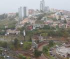 Una tarde con lluvia en Tegucigalpa, capital de Honduras.