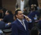 Tomás Zambrano, presidente del Congreso Nacional, durante una sesión legislativa.
