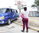 A punto de provocar una tragedia estuvo el conductor de un bus rapidito que cubre la ruta San Pedro Sula - Rivera Hernández.