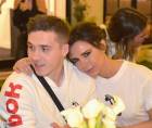 Brooklyn y Victoria Beckham en una fotografía de archivo.