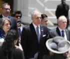 El presidente de Honduras, Nasry Asfura (c), asiste a la ceremonia de investidura de la politóloga Laura Fernández como presidenta de Costa Rica para el periodo 2026-2030, el viernes.