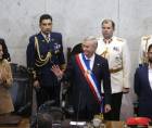 José Antonio Kast (c) asume este miércoles la Presidencia de Chile en una solemne ceremonia a la que acudieron parlamentarios de todos los partidos y una docena de jefes de Estado y de Gobierno de todo el mundo. EFE/Adriana Thomasa