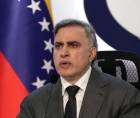 Tarek William Saab, fiscal general de Venezuela, hablando en una rueda de prensa en Caracas.