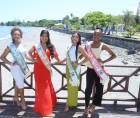 Destereen Gonzáles, reina del Carnaval; Kimberly Rosales reina de la Feria; Karla Ramírez, reina del aniversario de La Ceiba y Shirley James, reina del Turismo