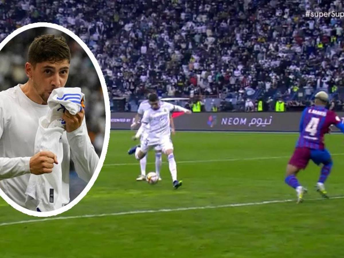 ¡Contragolpe letal! El gol de Fede Valverde que liquidó al Barça y metió al Real Madrid a la final de la Supercopa de España