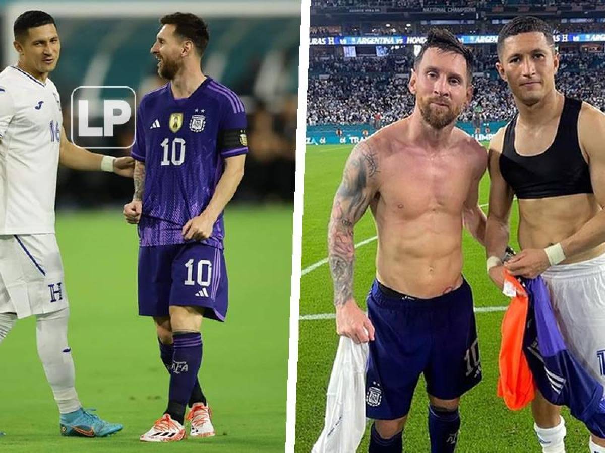 Héctor Castellanos revela cómo hizo para quedarse con la camisa de Messi y lo que le dijo el crack en el Argentina-Honduras