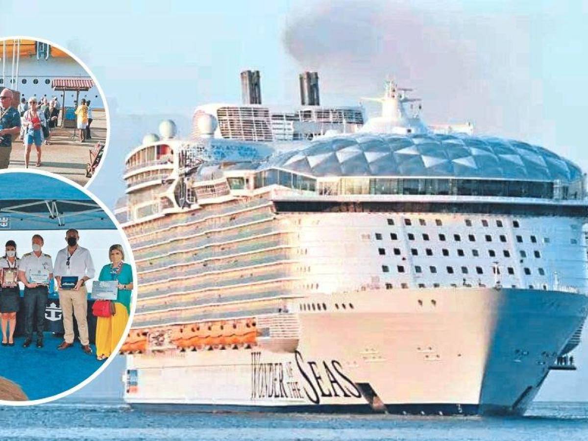 Turistas del crucero más grande del mundo se maravillaron con Roatán
