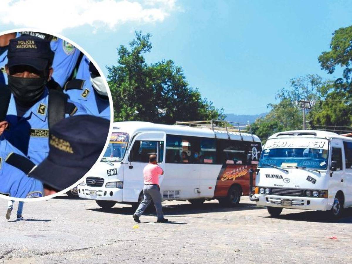 Policías darán seguridad dentro de buses en el valle de Sula