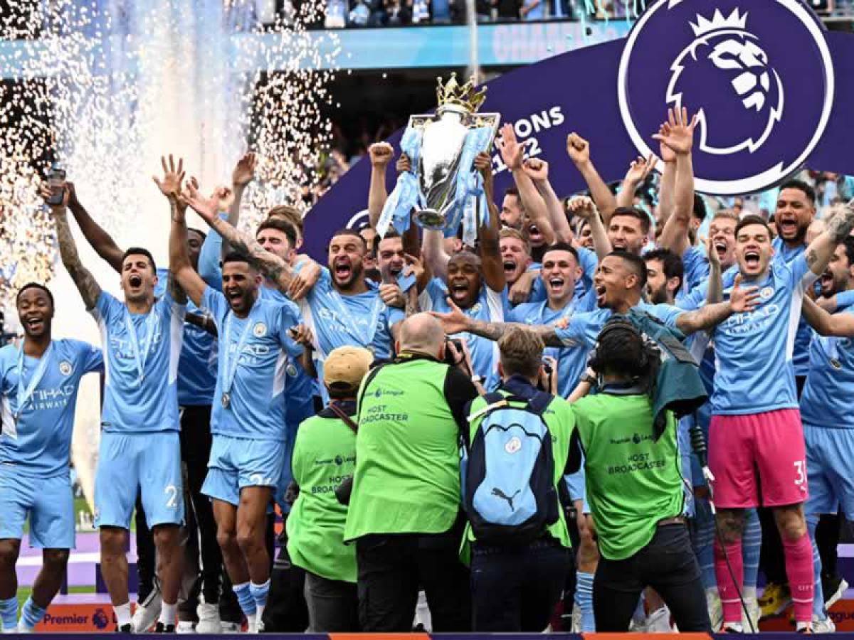 Sucio Entrada pelo Manchester City se corona campeón de la Premier League con mucha agonía en  la última jornada - Diario La Prensa